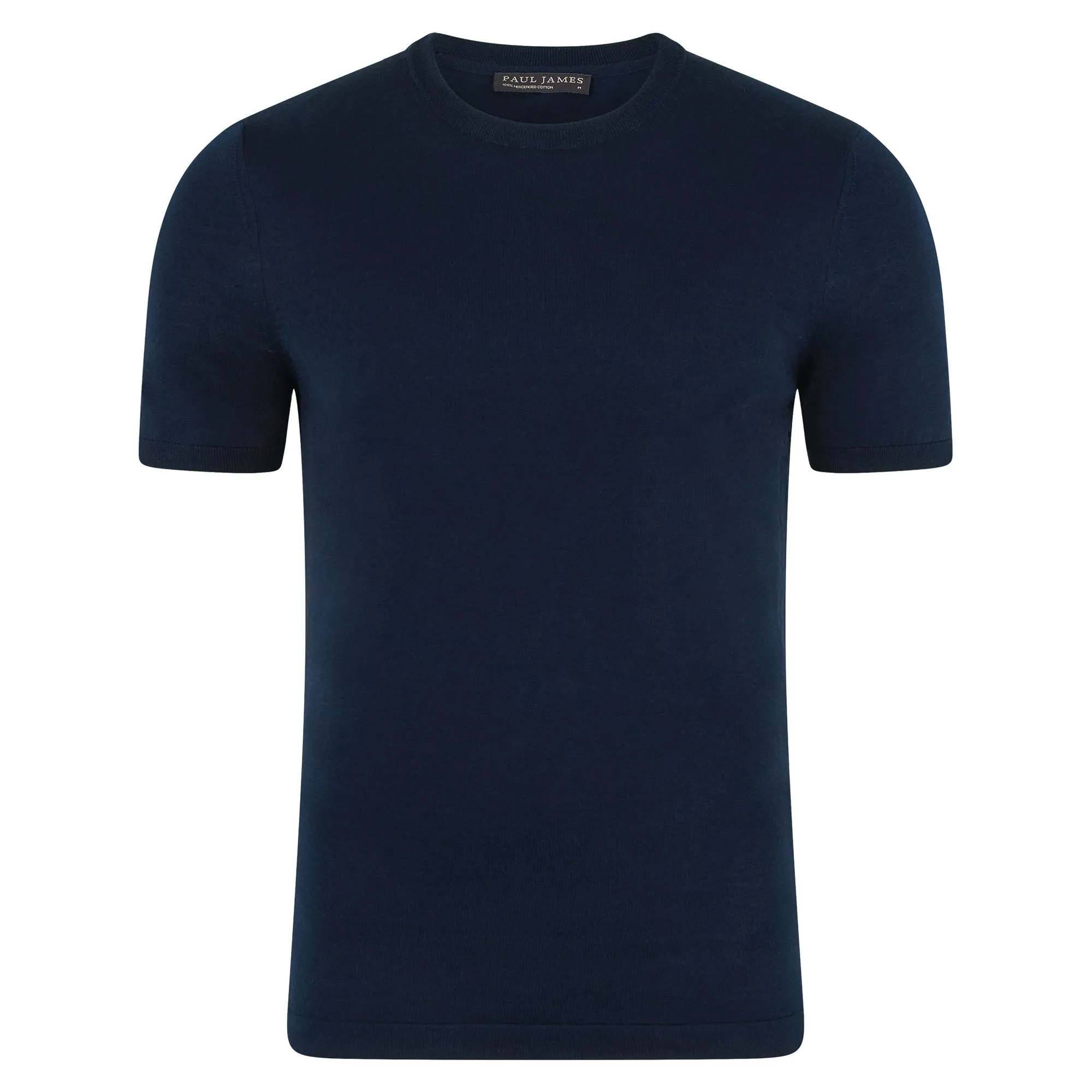 Mens Superfine Mercerised Cotton Knitted T-Shirt