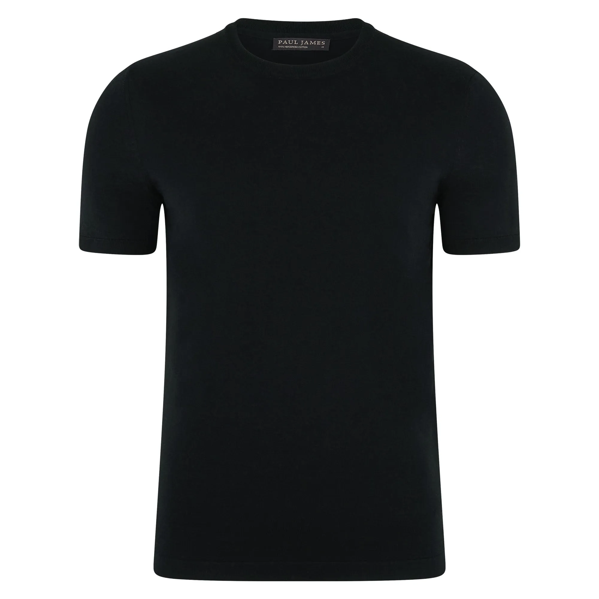 Mens Superfine Mercerised Cotton Knitted T-Shirt