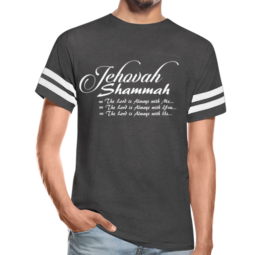 Men's T-Shirt, Jehovah Shammah Short Sleeve Vintage Sport Tee