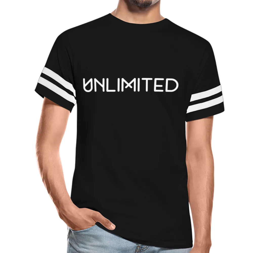 Mens T-Shirt, Unlimited Short Sleeve Vintage Sport Tee