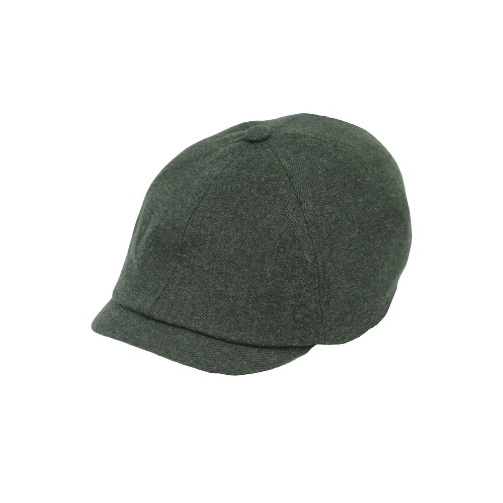 Mens Wool Melange Flat Cap Lightweight Newsboy Ivy Gatsby Hat SL31454