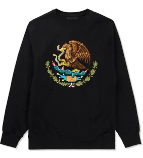 Mexican Color Coat Of Arms Mens Crewneck Sweatshirt