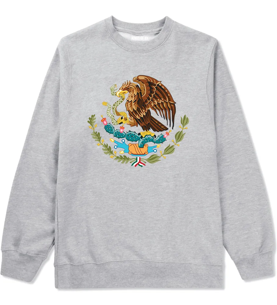 Mexican Color Coat Of Arms Mens Crewneck Sweatshirt