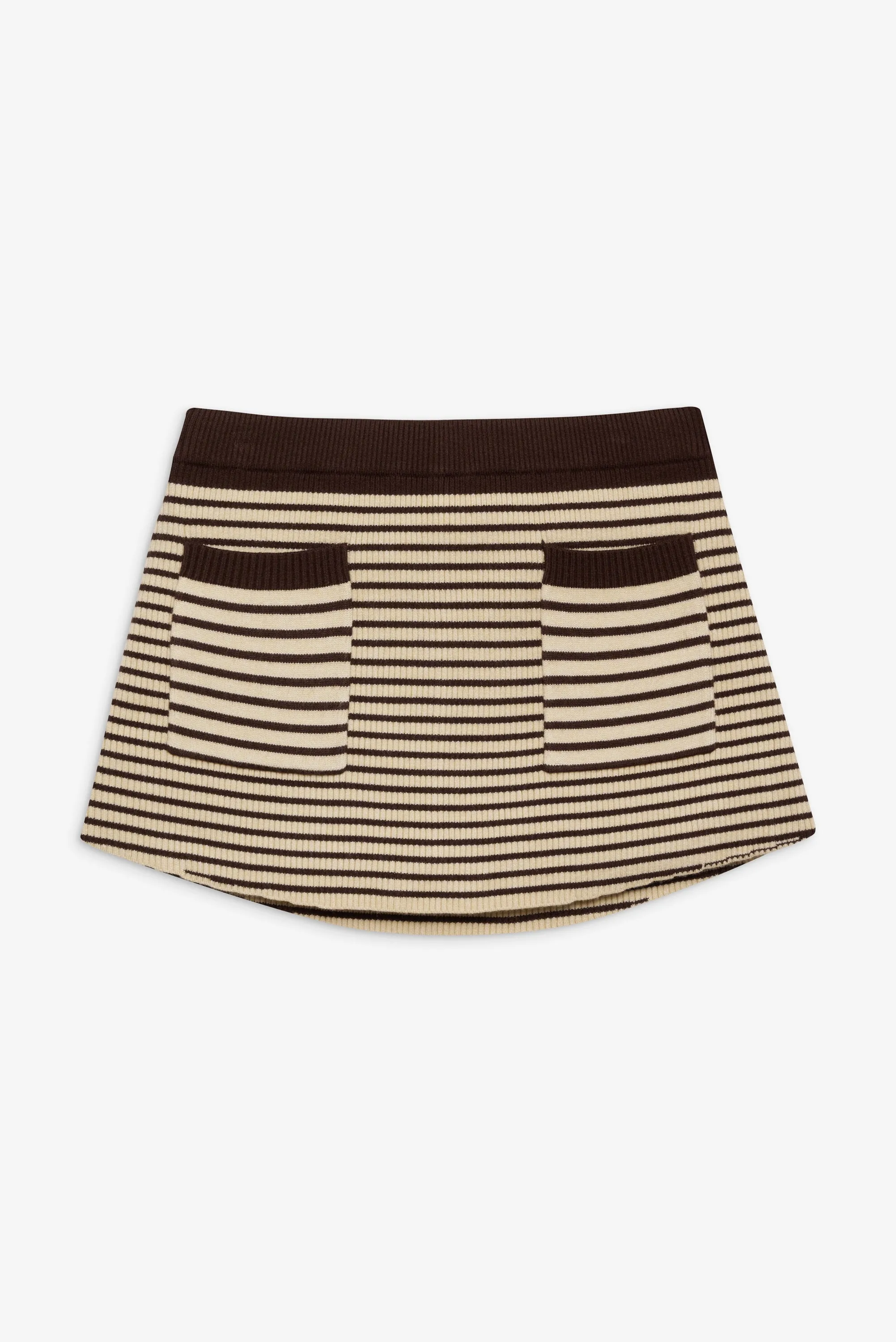 Mila Knit Mini Skort - 70s Stripe