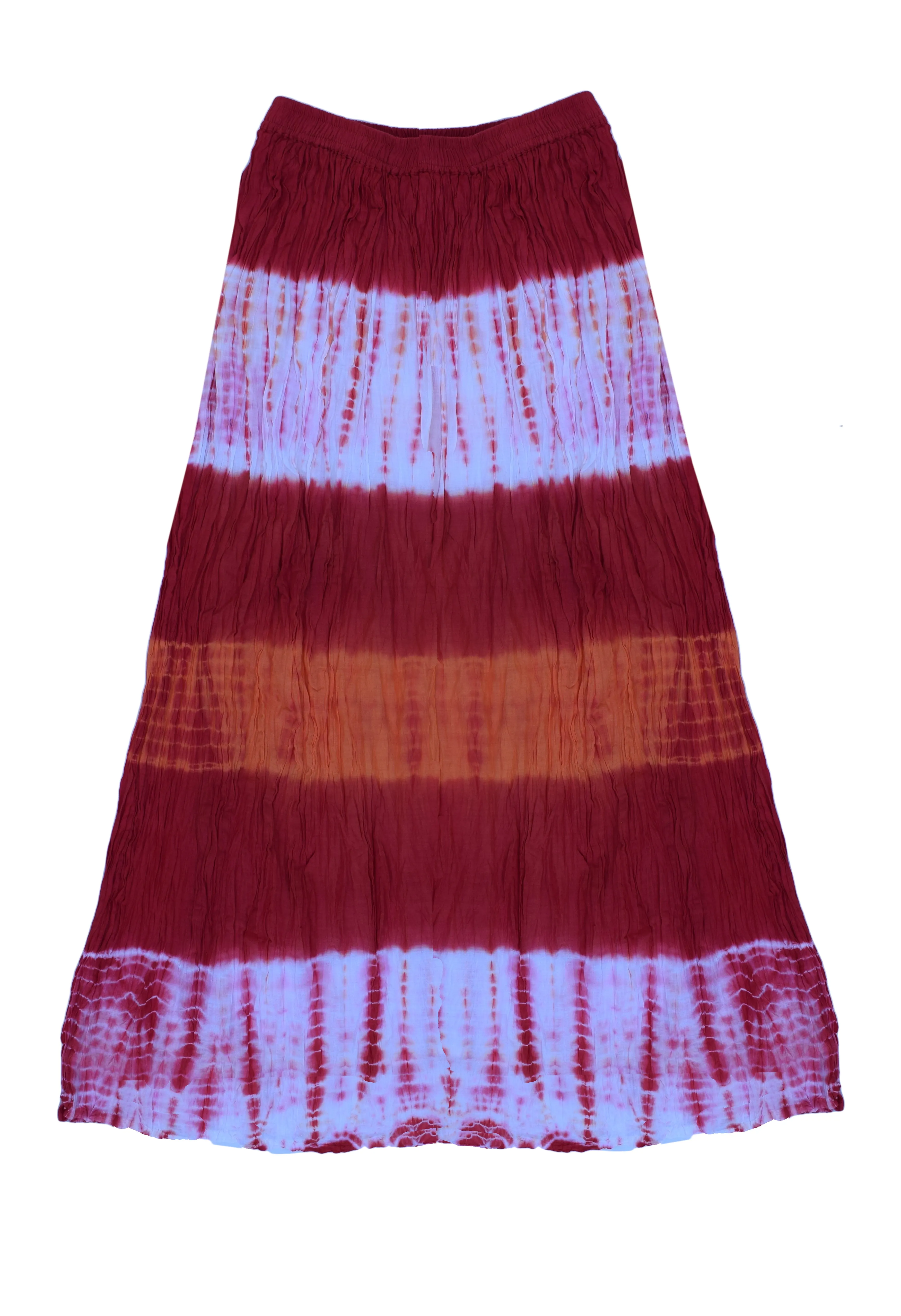 Mohini Pure Cotton Crinkled Tie n Dye Skirt