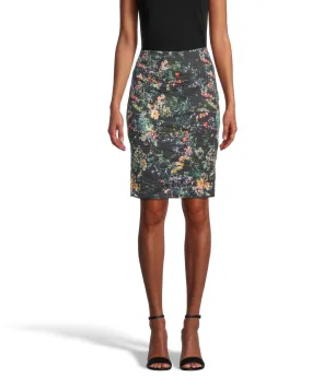 Moonlit Garden Nina Skirt In Black Multi