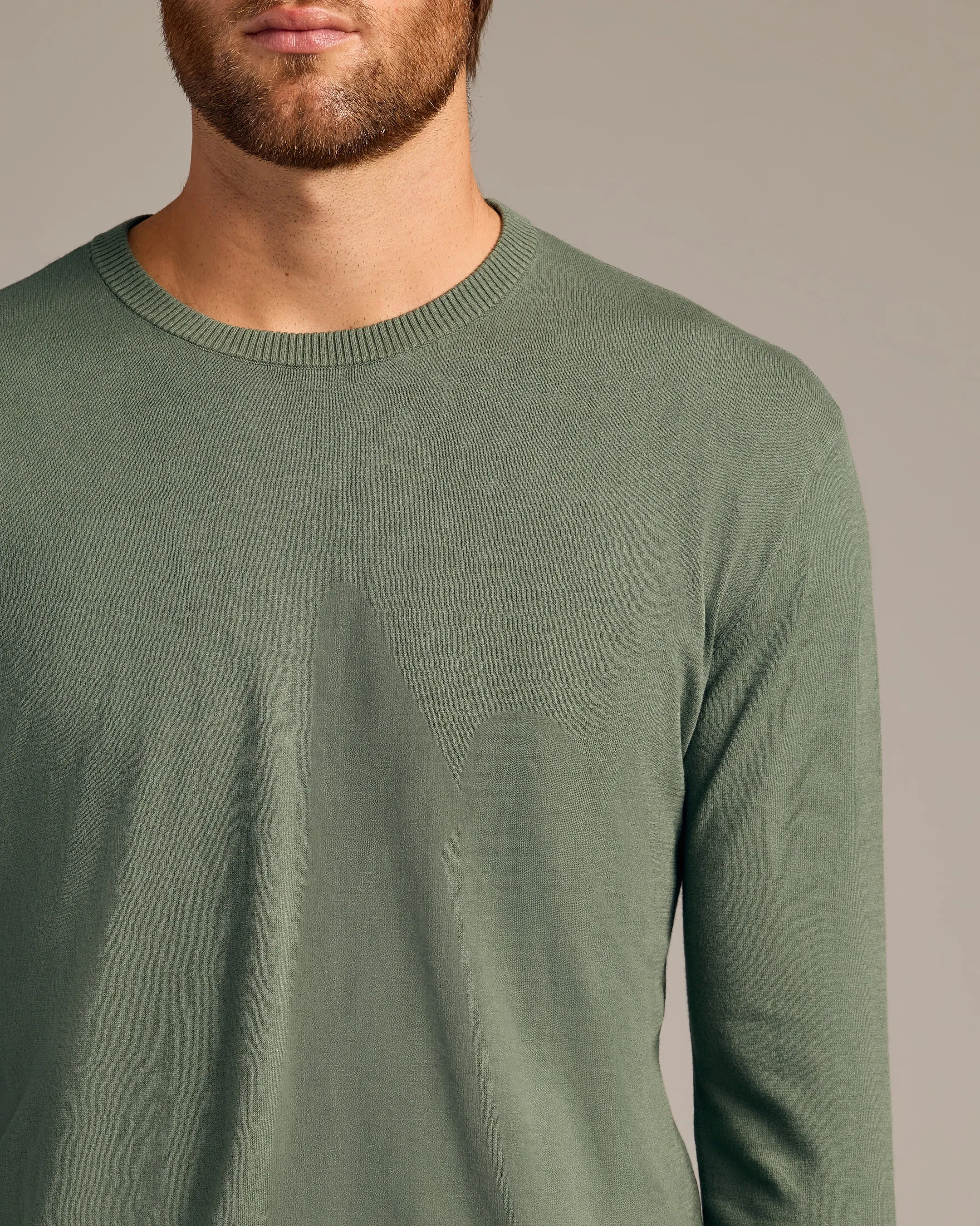 Moss Dressy Crew Neck Sweater