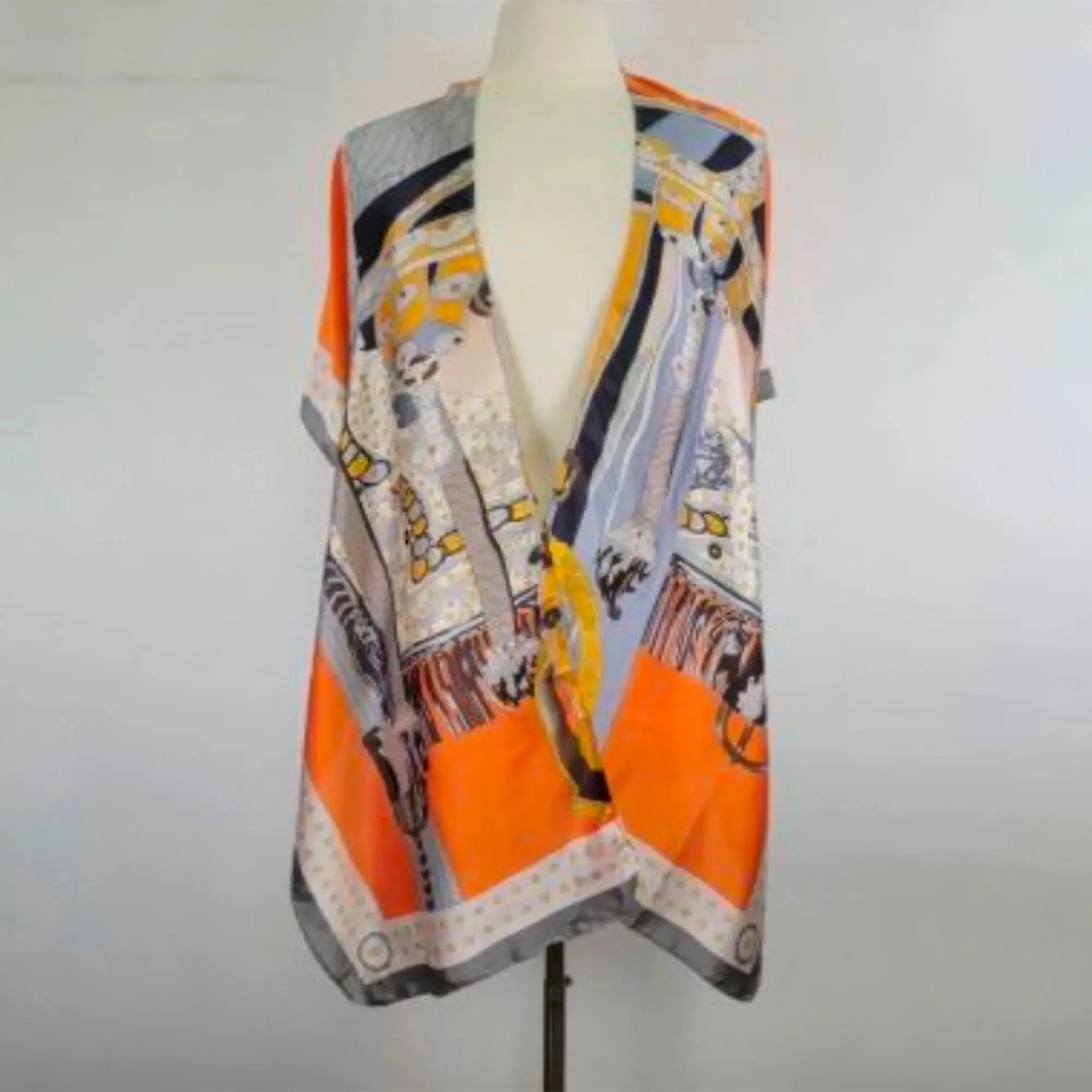 Multi Print Silky Scarf And Shawl