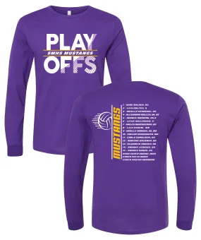 Mustangs 2024 Playoff Long Sleeve Shirt – Purple