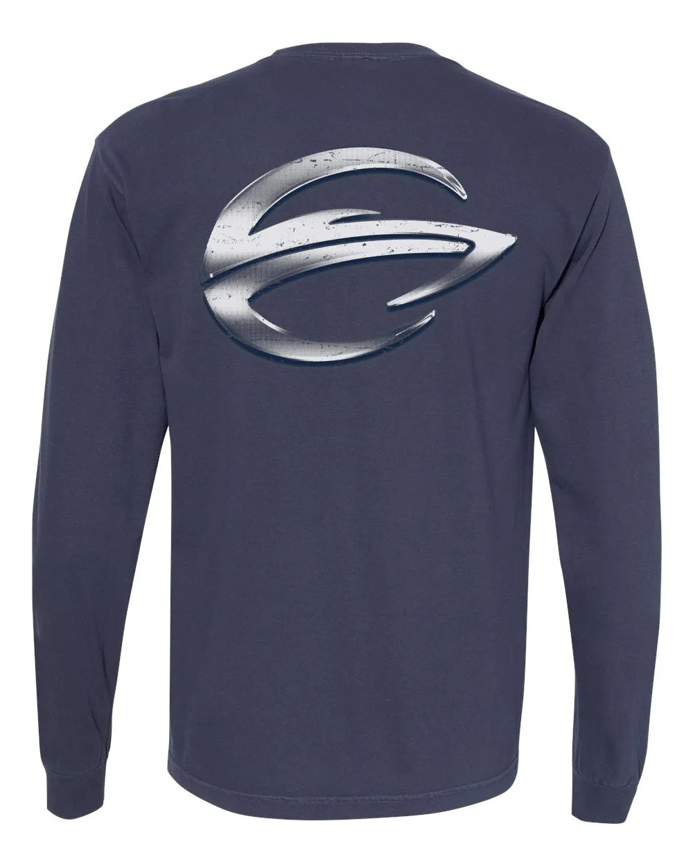 Navy Ring Spun Long Sleeve Tee