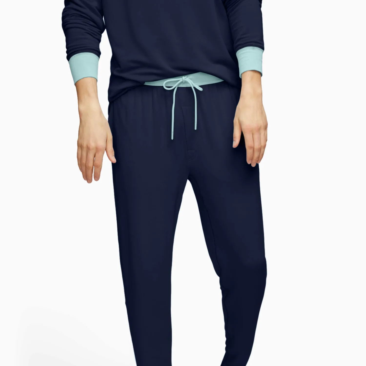 Navy/Mint Long Jambys