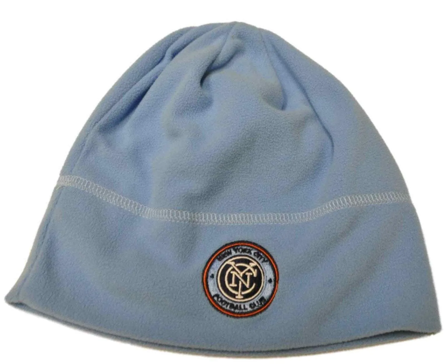 New York City FC Mitchell & Ness MLS Baby Blue Fleece Hat Cap Beanie