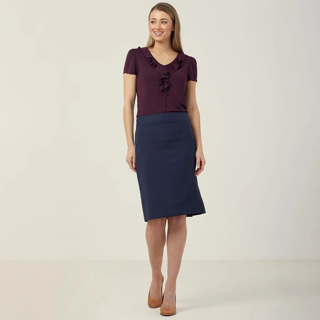 NNT Uniforms Sharkskin Detail Pencil Skirt (CAT2L3)