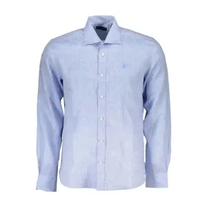 North Sails Light Blue Linen Men Shirt