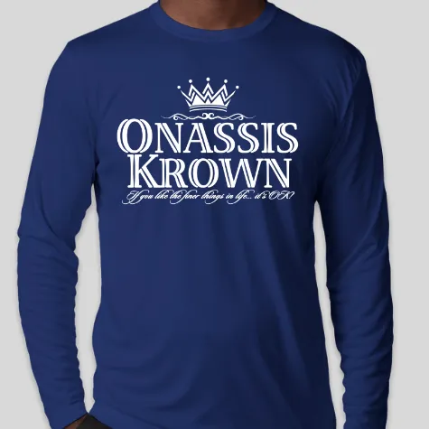 Onassis Krown Brand Logo Long Sleeve T-Shirt