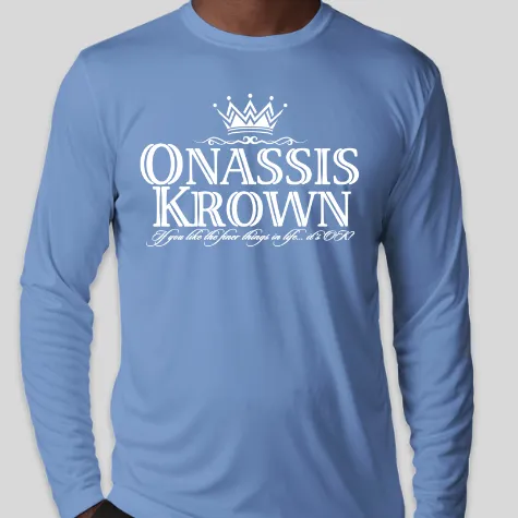 Onassis Krown Brand Logo Long Sleeve T-Shirt