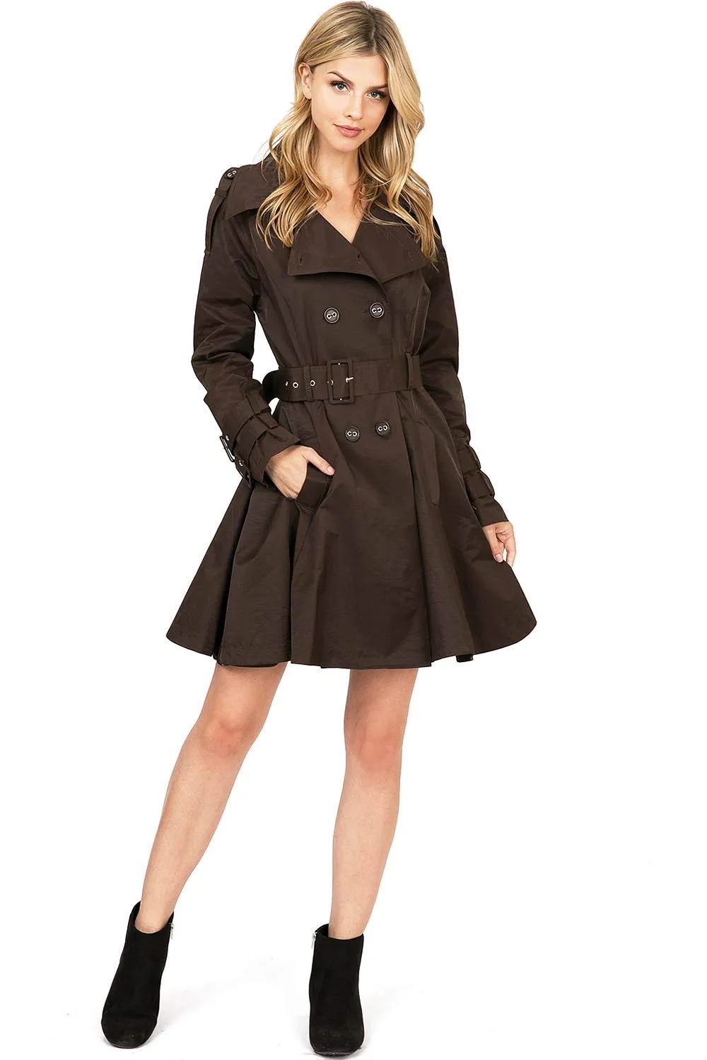 Parisian Trench Coat Dress