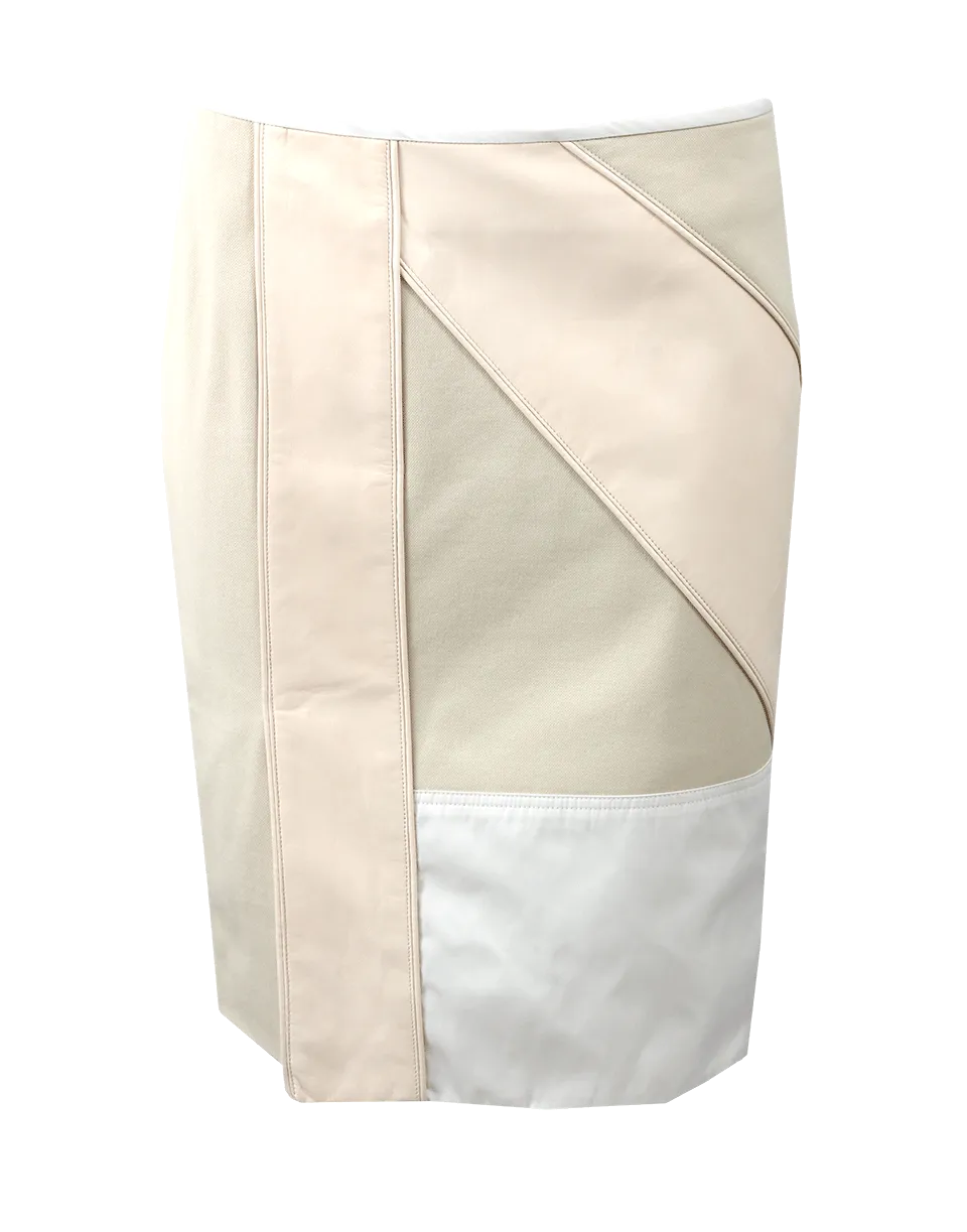 Patchwork Pencil Skirt