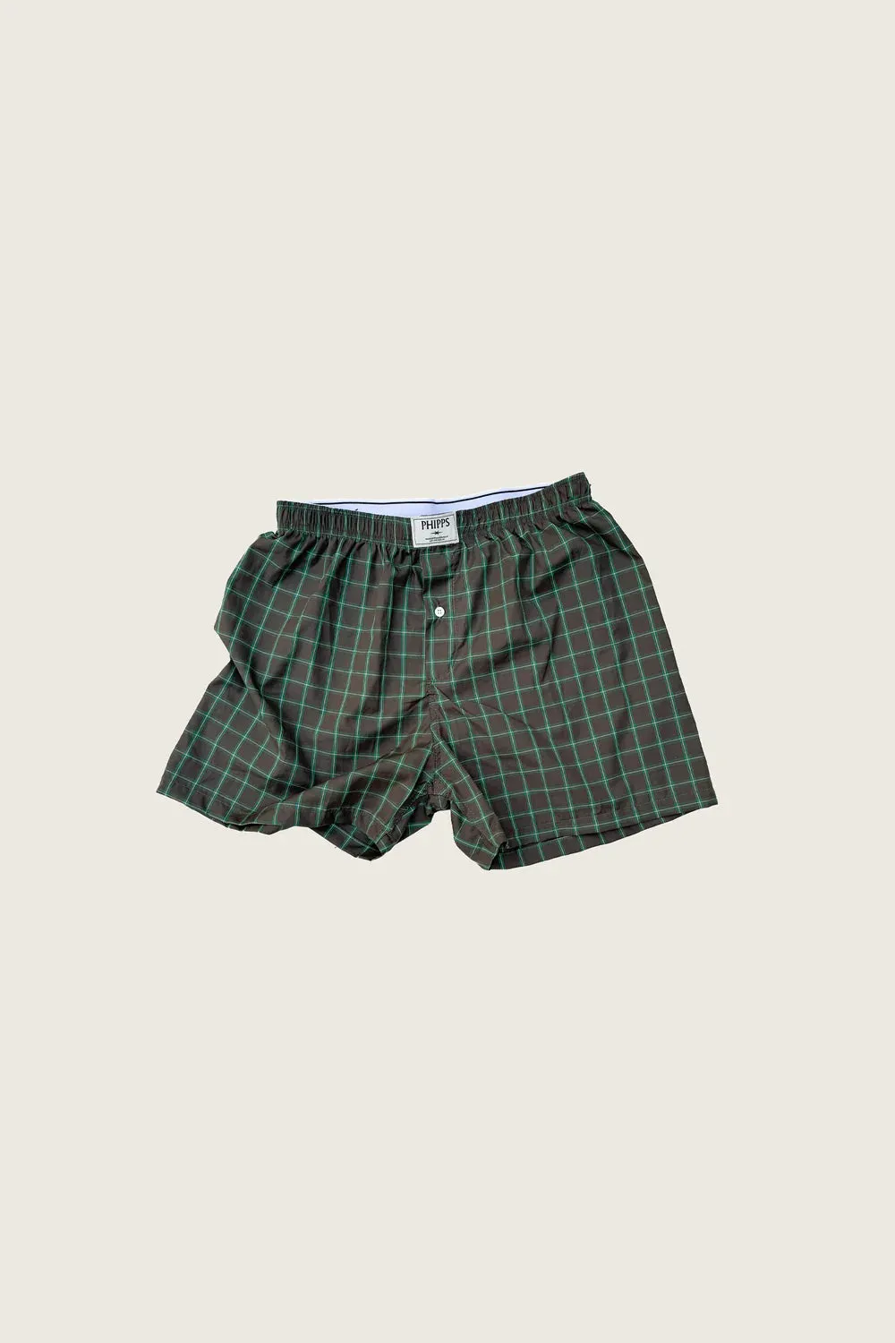 PHIPPS BOXER SHORT GREEN PLAID