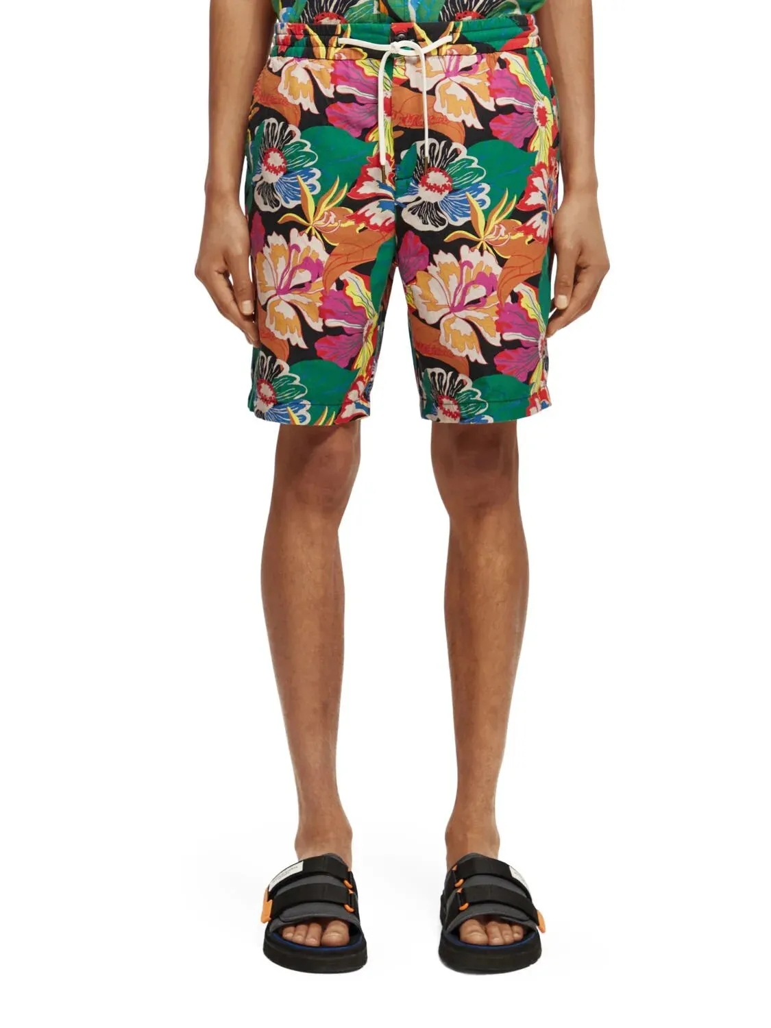 Printed Cotton Bermuda Short (Multi Color) - S1715565716