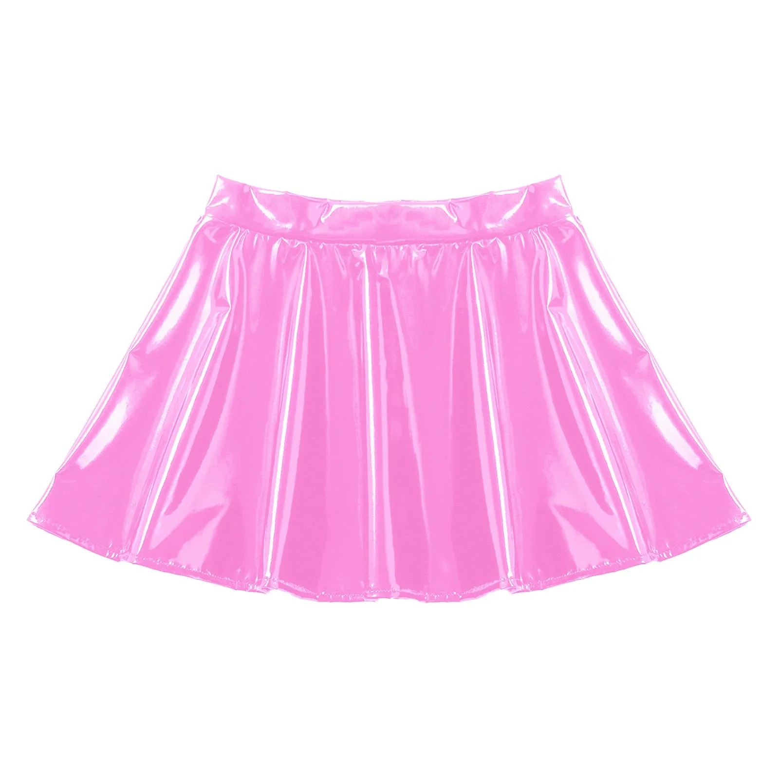 PU Skater Mini Skirt