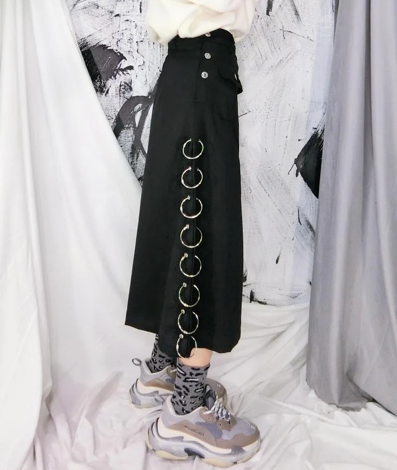 Punk Rings Long Skirt SD00462