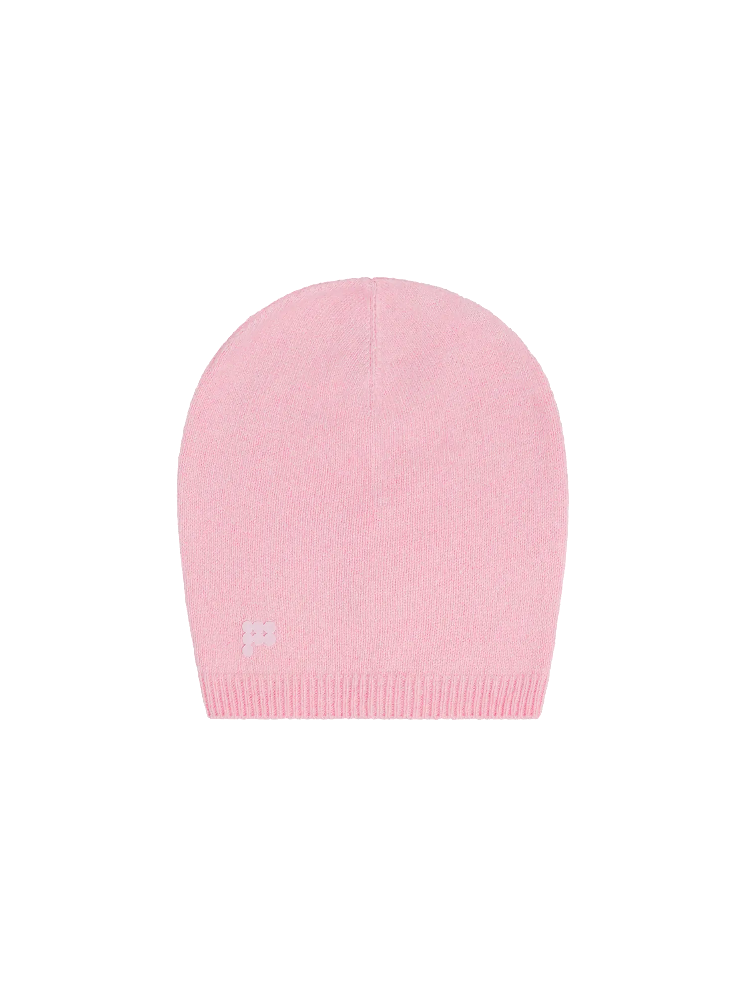 Recycled Cashmere Beanie—sakura pink