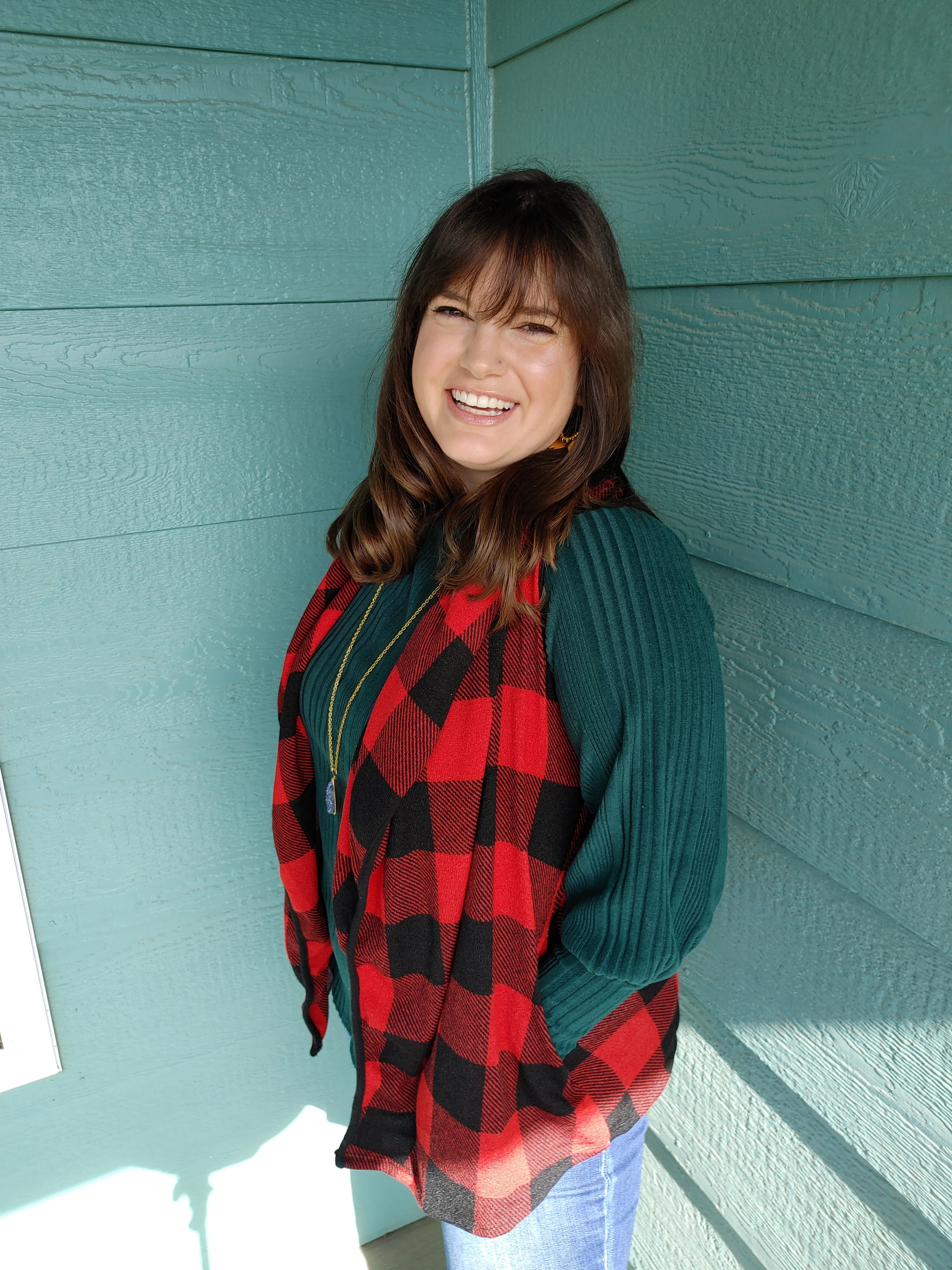 Red & Black Buffalo Plaid Vest