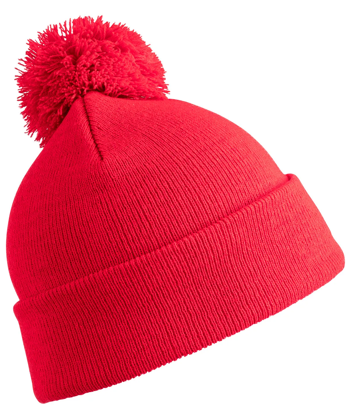 Red - Junior pom pom beanie