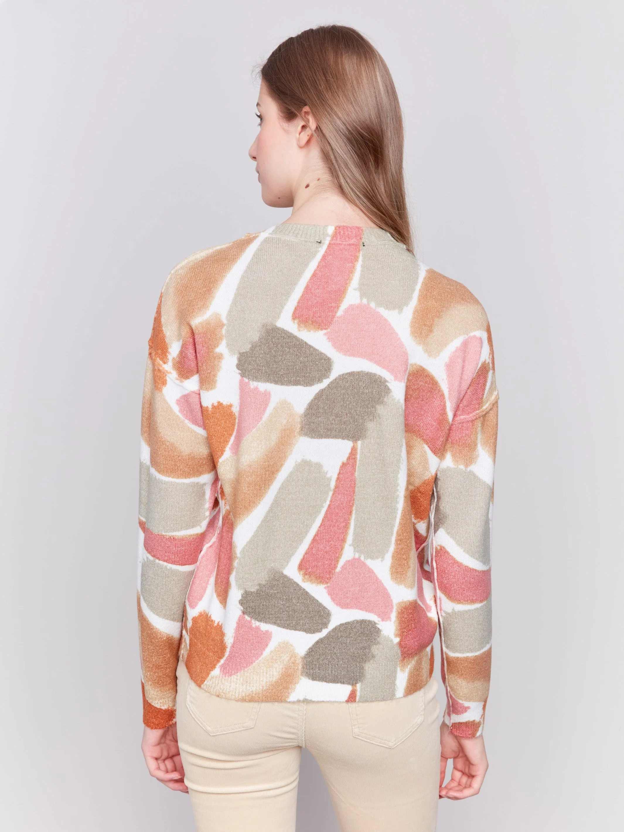 Reversible Printed Sweater - Spruce