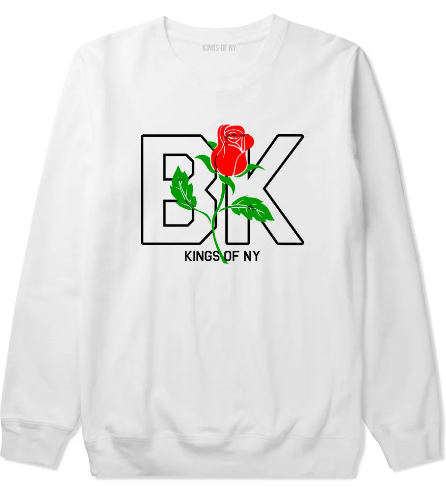 Rose BK Brooklyn Kings Of NY Mens Crewneck Sweatshirt