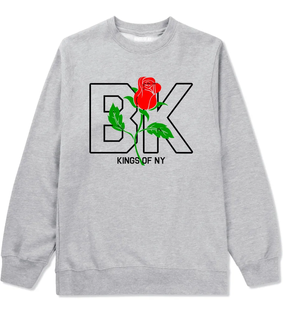 Rose BK Brooklyn Kings Of NY Mens Crewneck Sweatshirt