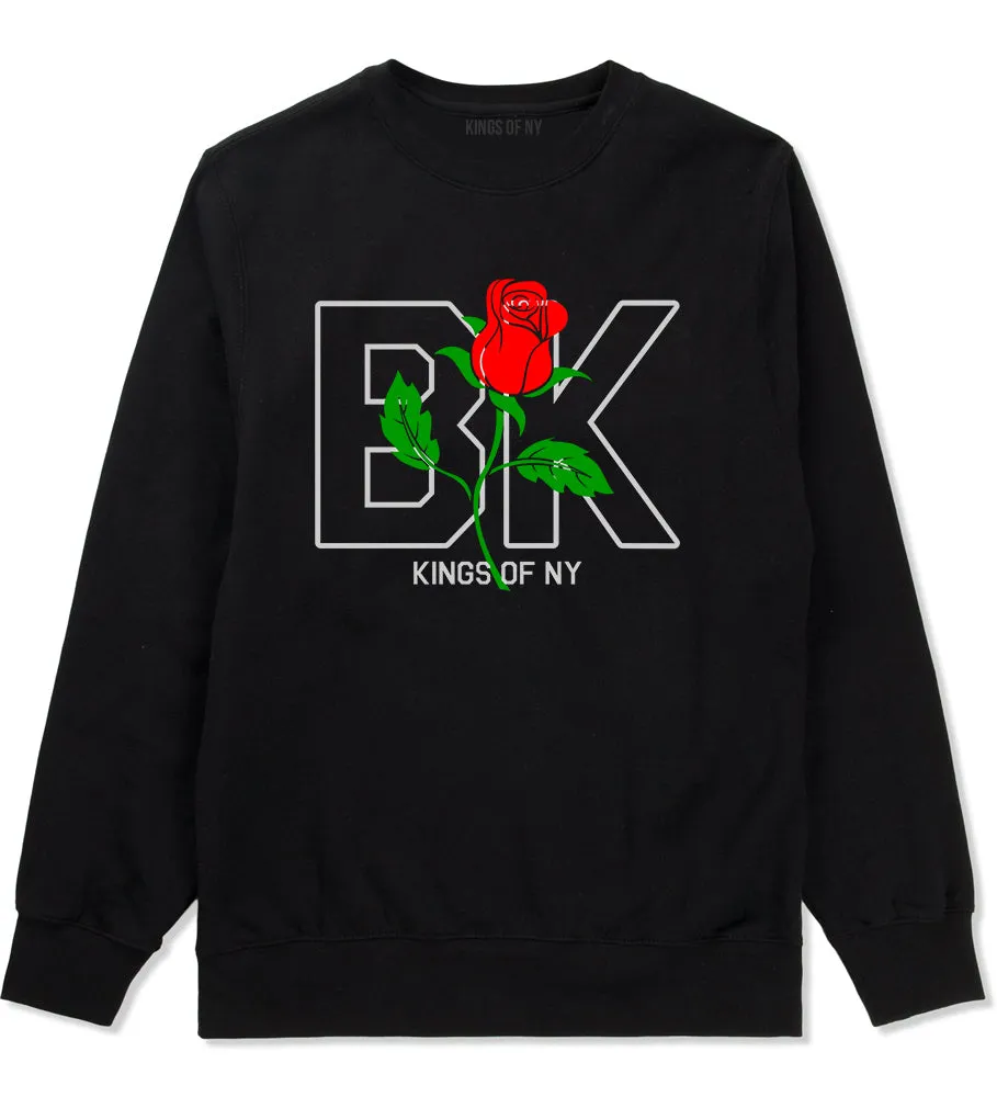 Rose BK Brooklyn Kings Of NY Mens Crewneck Sweatshirt