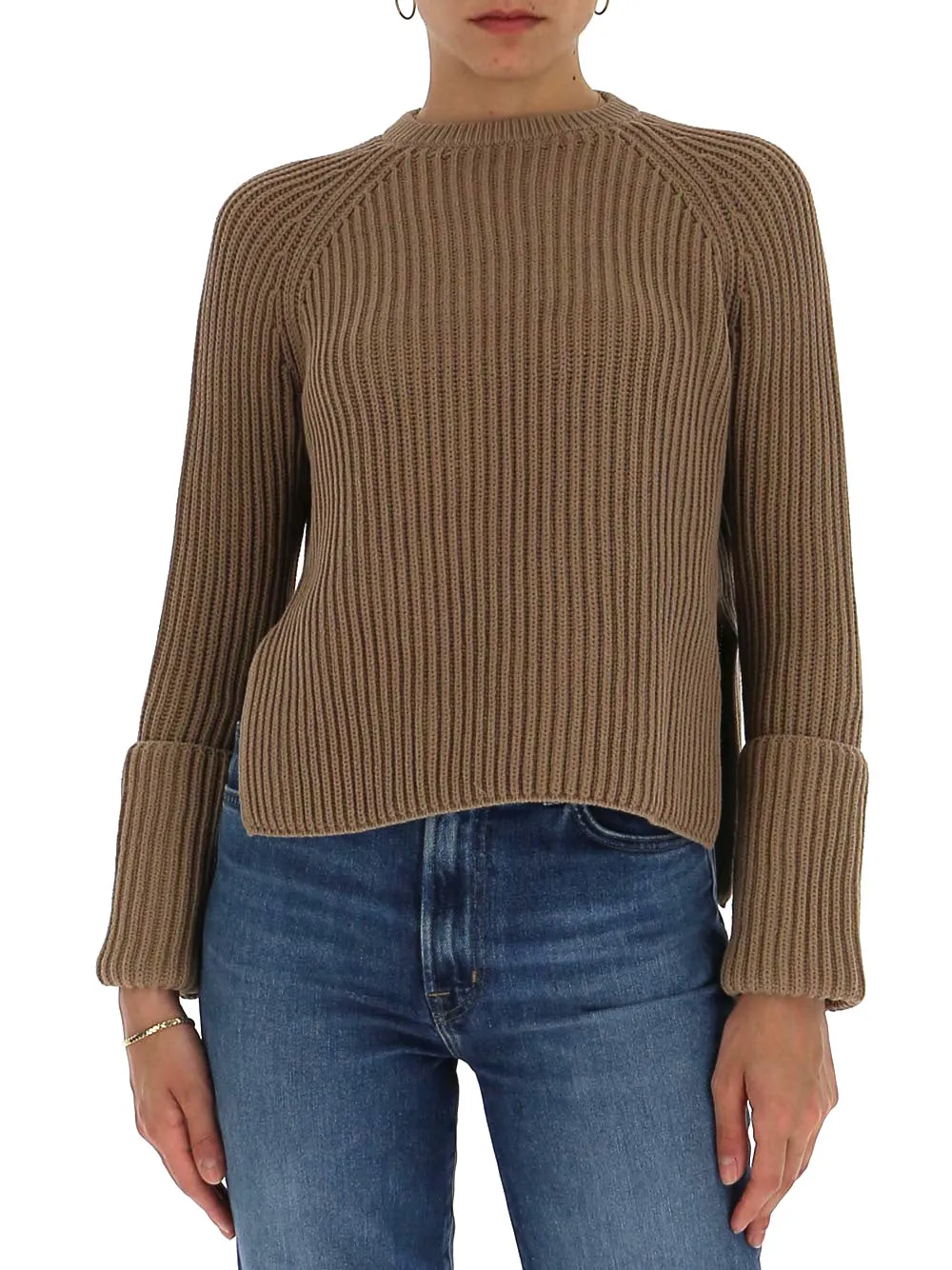 'S Max Mara Crewneck Rib Knit Jumper