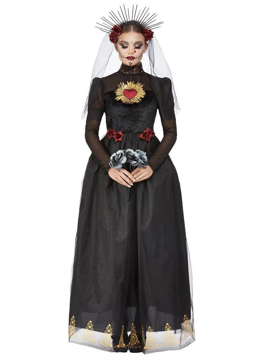 Sacred Heart Day of the Dead Bride Womens Halloween Costume