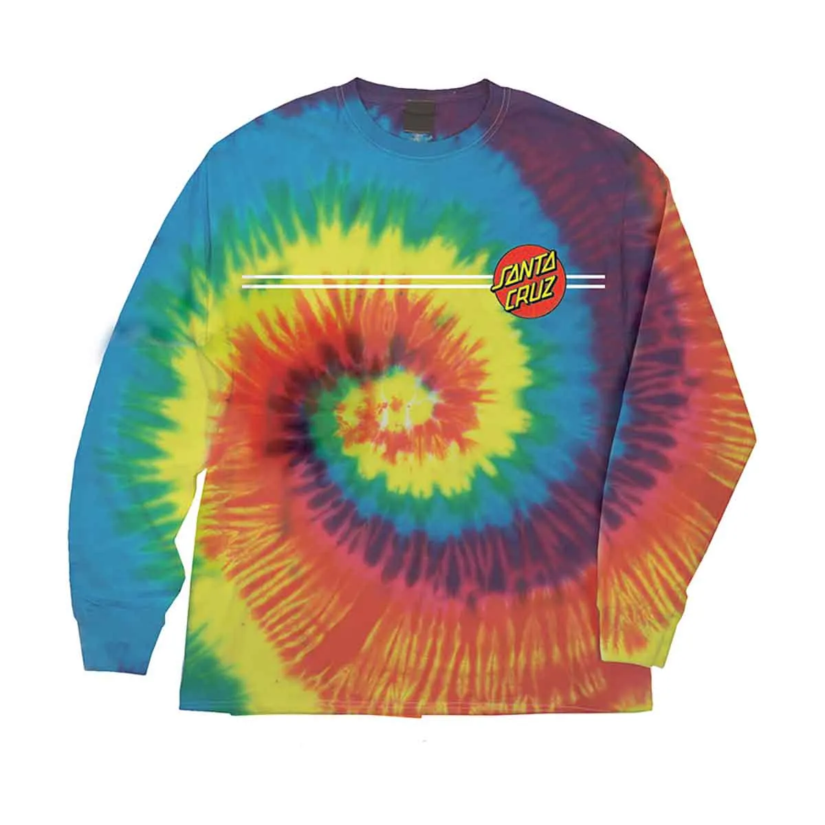 Santa Cruz Classic Dot Long Sleeve Youth T-Shirt - Reactive Rainbow