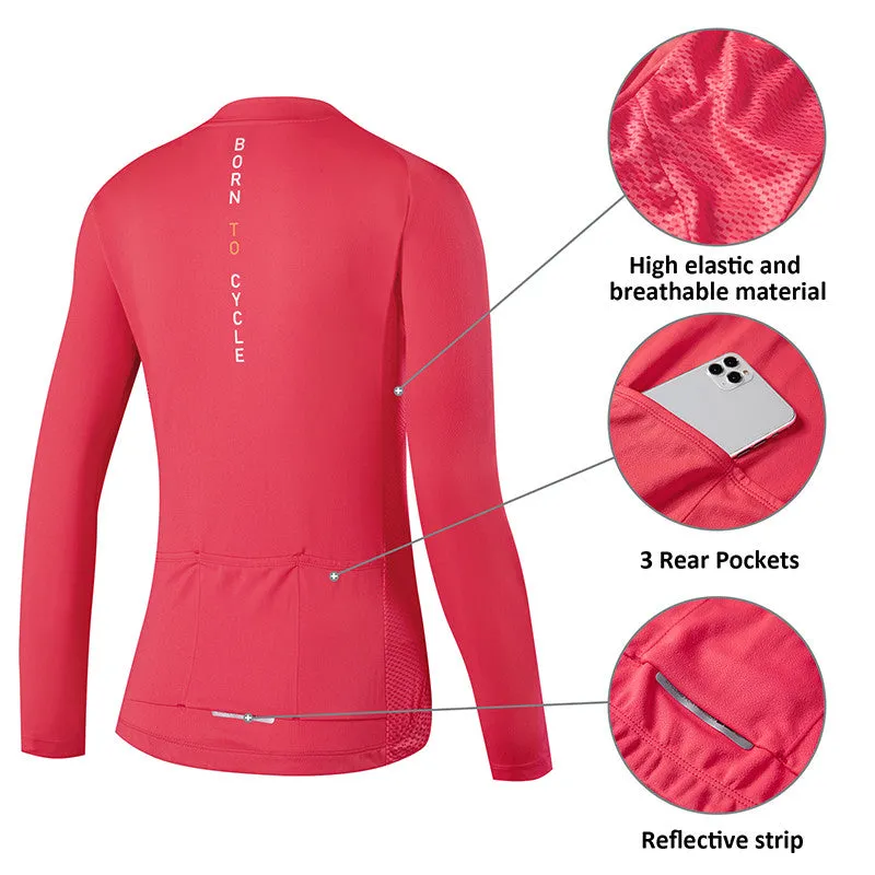 Santic Light Miss Pink Women jersey Long Sleeve