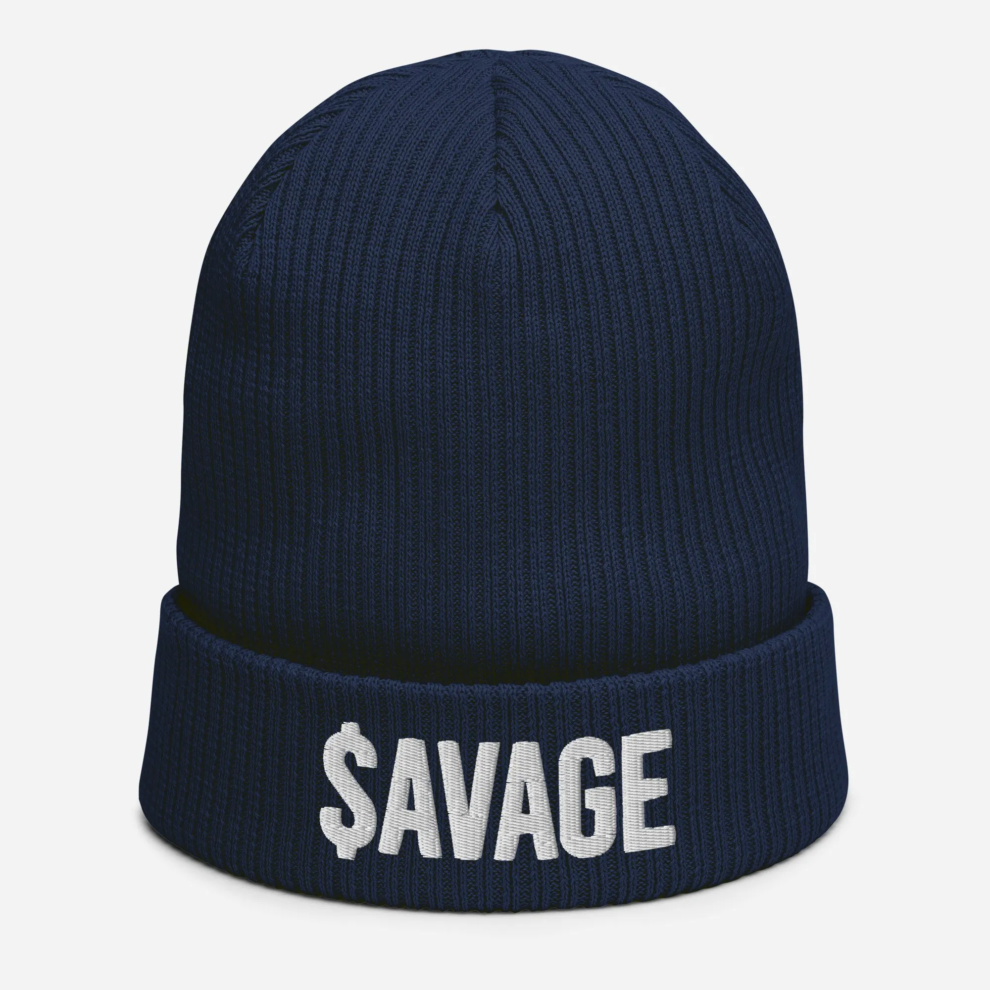 Savage Organic ribbed beanie