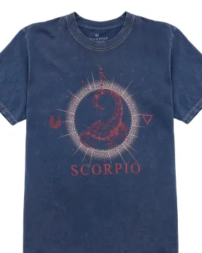 Scorpio Zodiac Graphic Crew T-Shirt | S-3XL