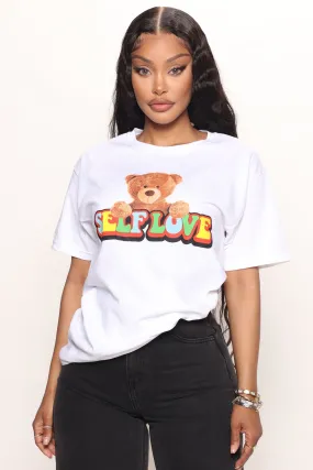 Self Love Teddy T-Shirt - White