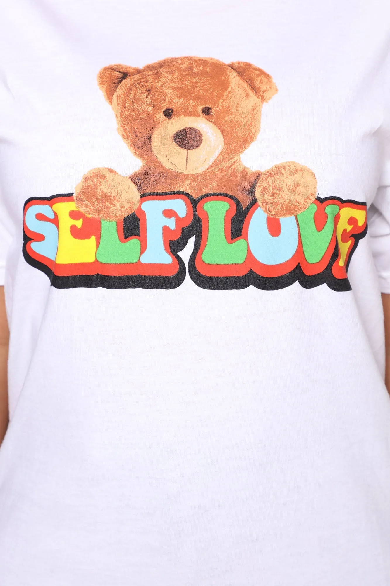 Self Love Teddy T-Shirt - White