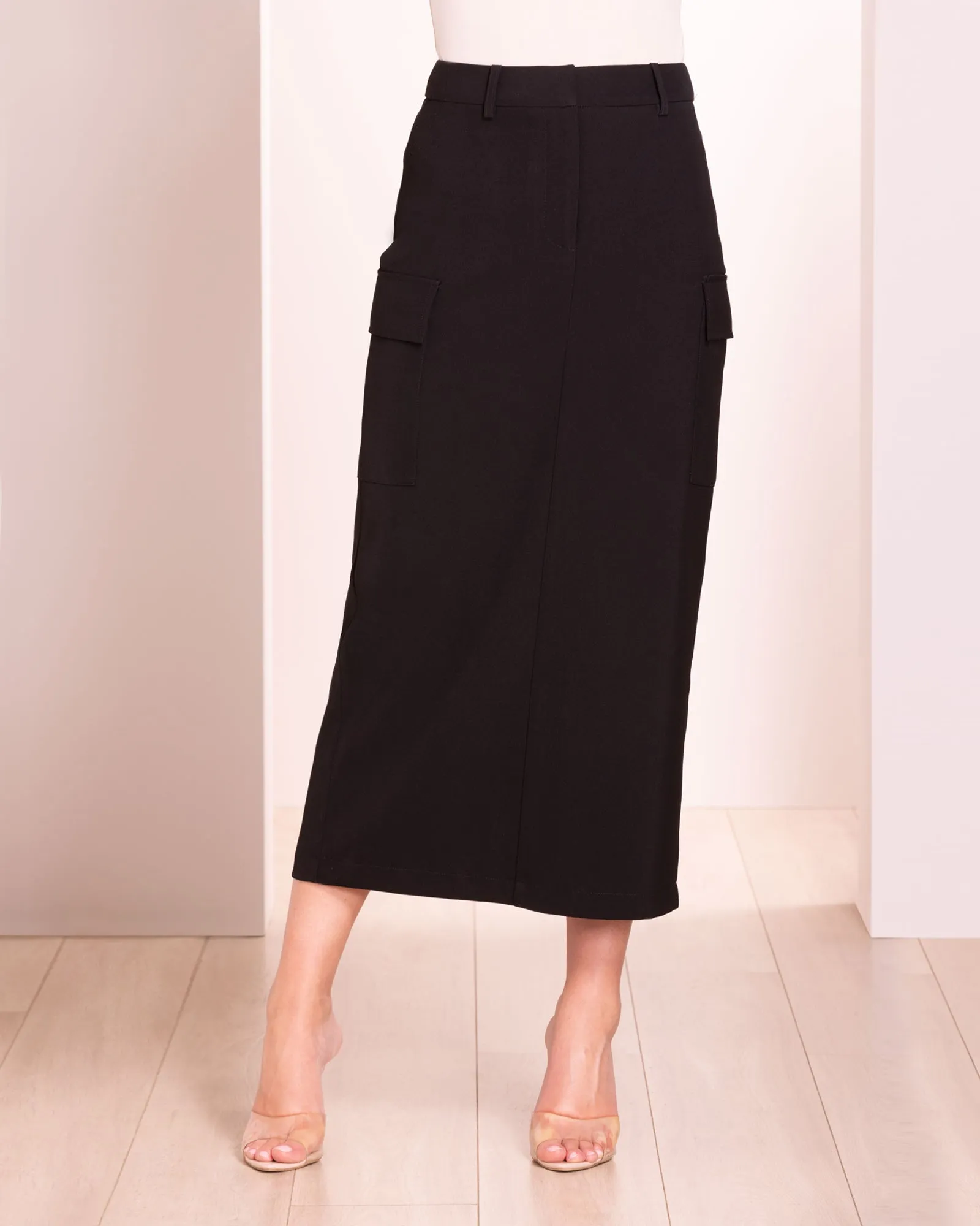 Siela Cargo Midi Skirt