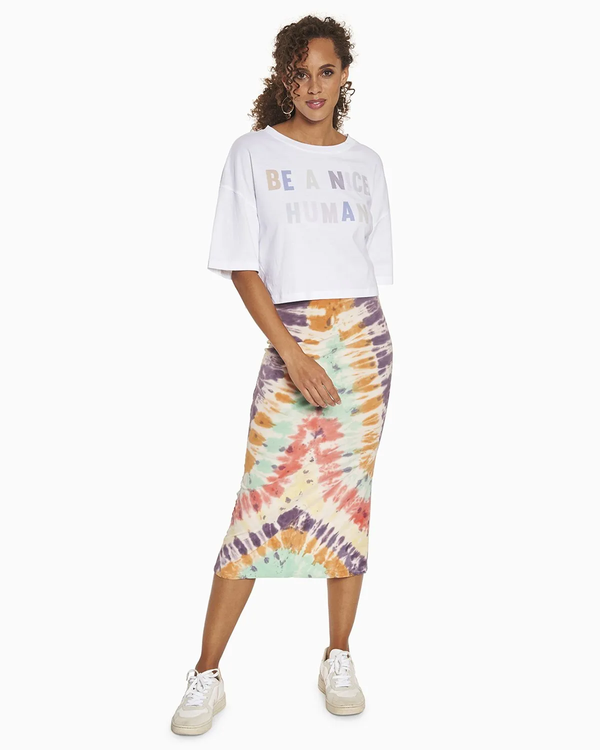 Simone Tie Dye Midi Skirt