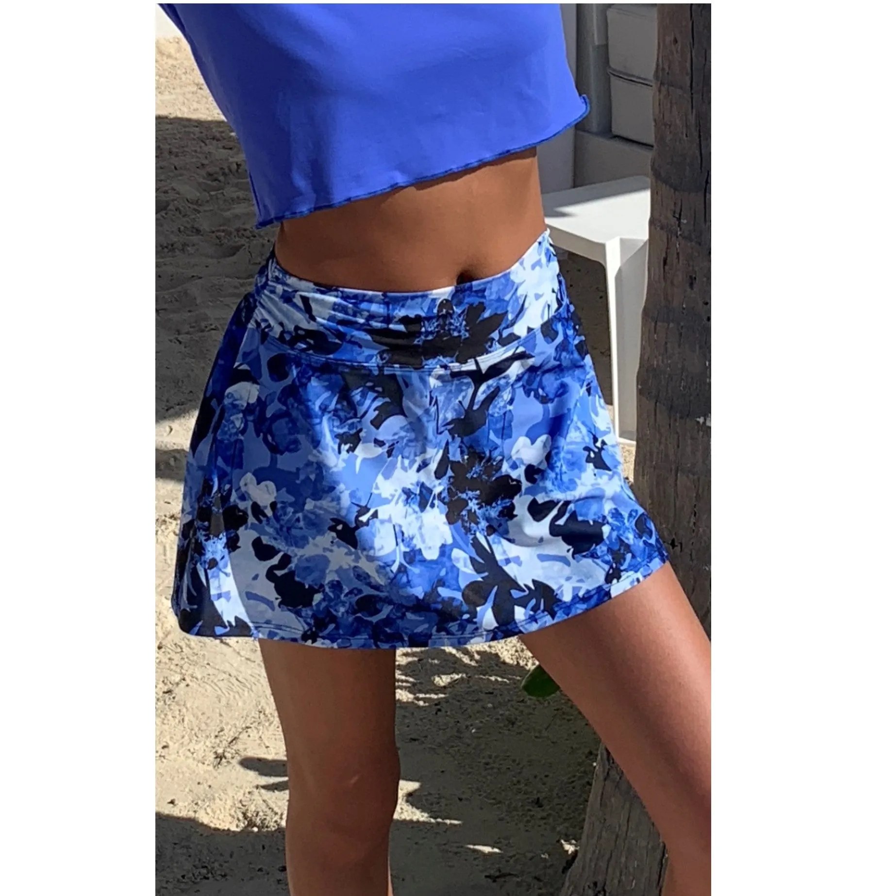 Skort - Camo Blu