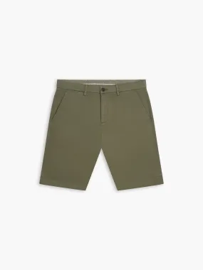 Slim Fit Khaki Chino Shorts