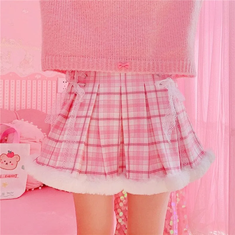 Snow Day Kawaii Candy Skirt