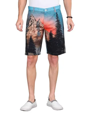 Snow Peak Digital Printed Cotton Men's Shorts