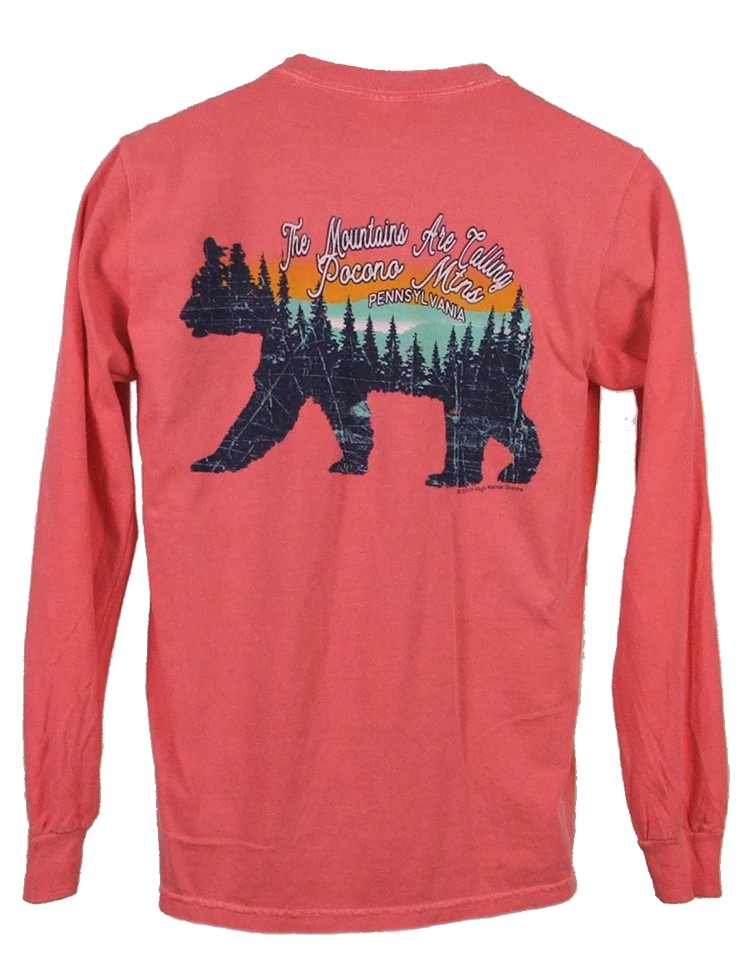 The Mountains are Calling Long Sleeve Pocono Mountains Tee Shirt