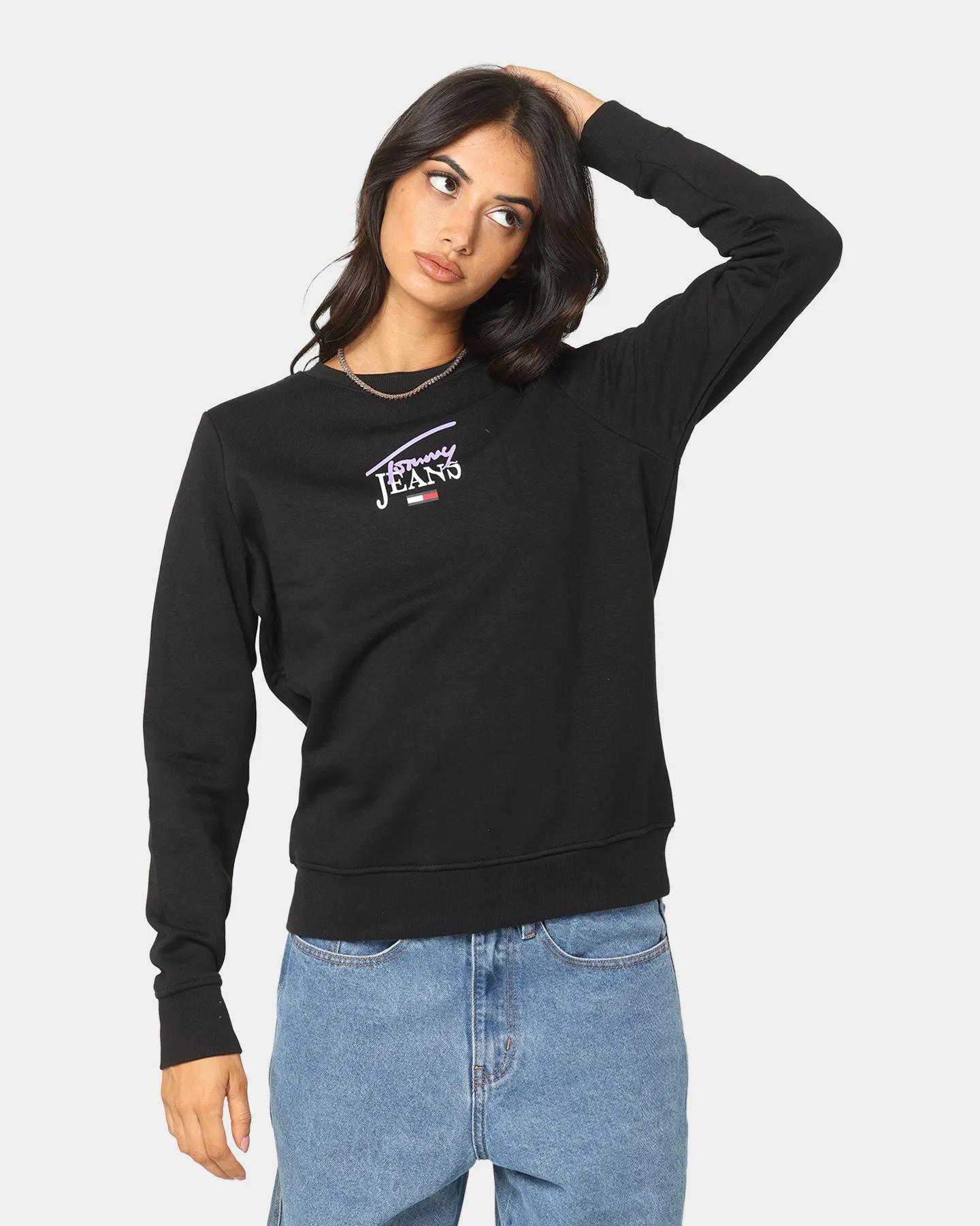 Tommy Jeans Women's Essential Crewneck Black