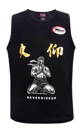 Twins Spirit WX5 Muay Thai Boxing Vest Tank Top S-XXL Black